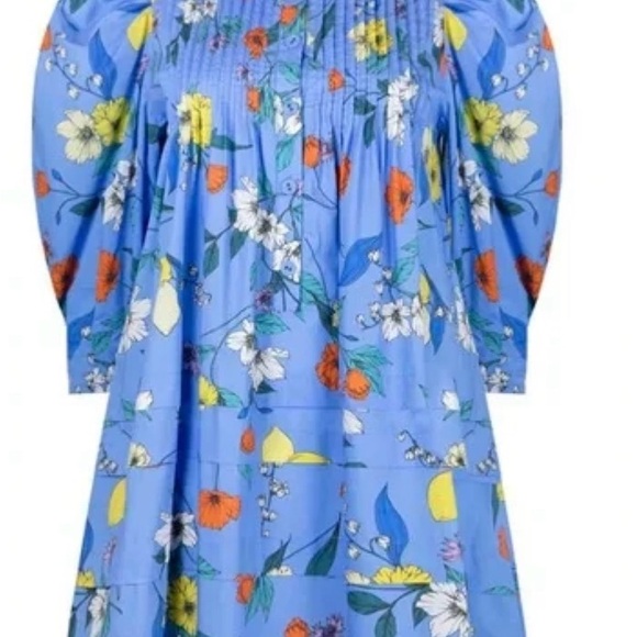 HUNTER BELL Sidney Blue Floral Mini Dress - Picture 3 of 3